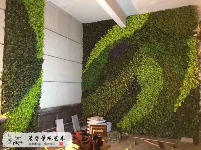 前台仿真植物墙
