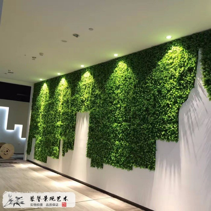 前台仿真植物墙