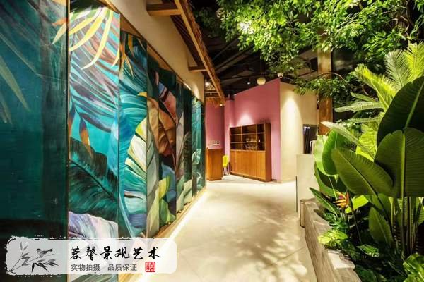 餐厅仿真植物墙