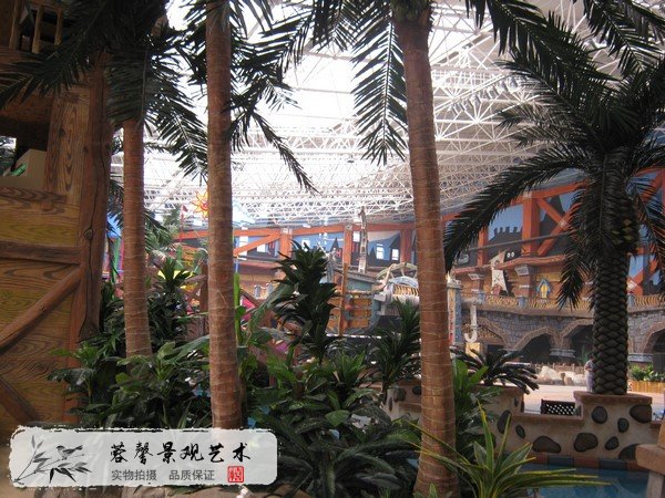 仿真椰子树造景