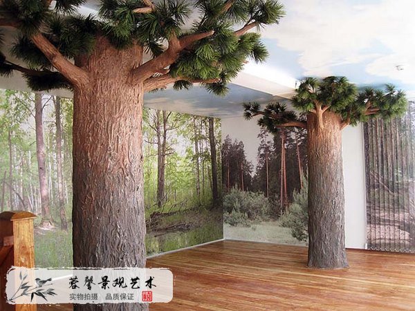 柱子仿真树