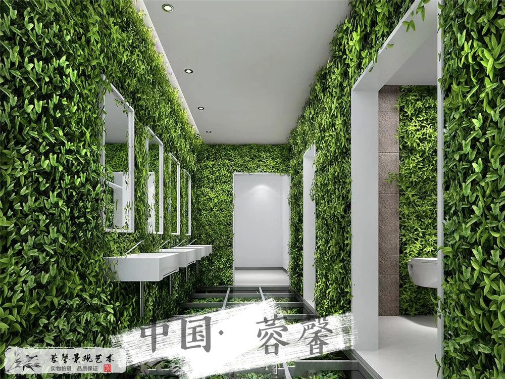 成都垂直绿化案例，泛悦国际生态咖啡厅 (2)