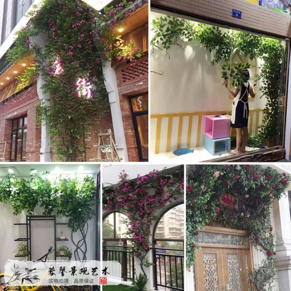 阳台摆放仿真树