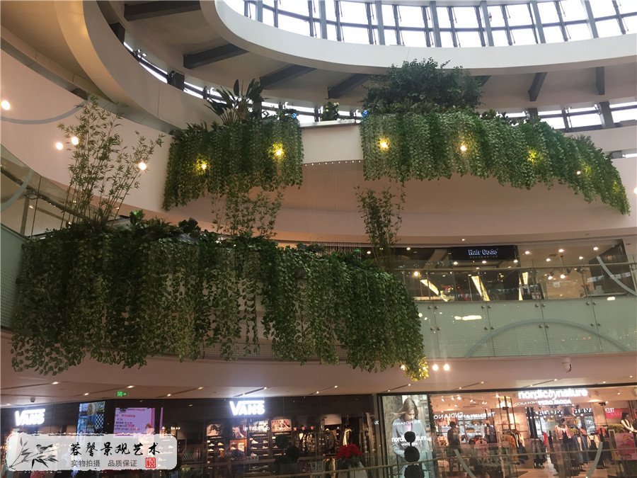 成都蓉馨仿真植物大悦城整体绿植软装