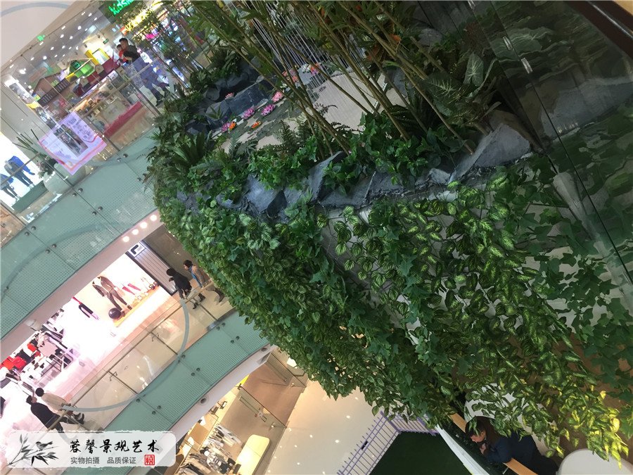 成都蓉馨仿真植物大悦城整体绿植软装
