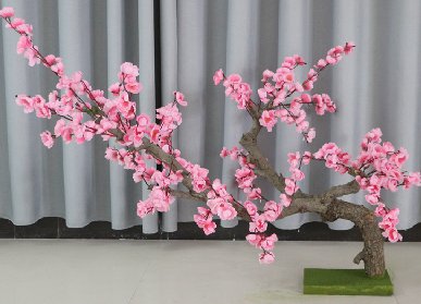 中式仿真桃花树
