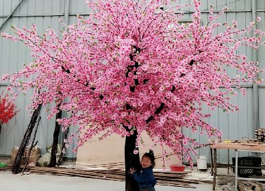 玻璃钢仿真桃花树