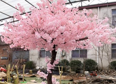 粉色仿真桃花树