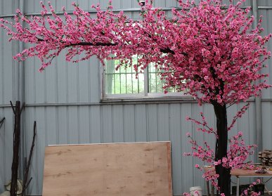 仿真桃花树大门
