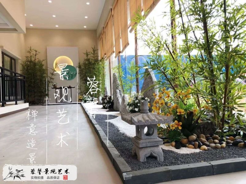 售楼部枯山水仿真植物景观