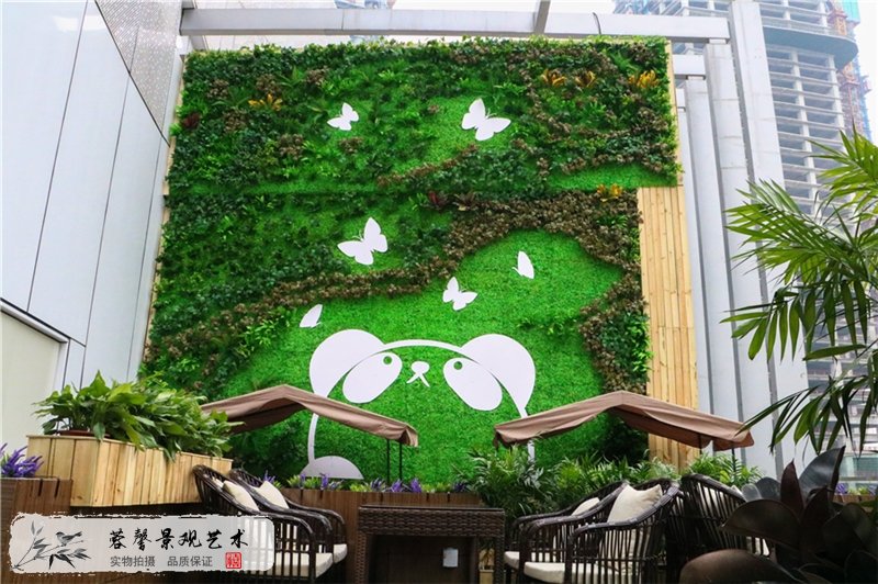 商场中庭仿真植物墙