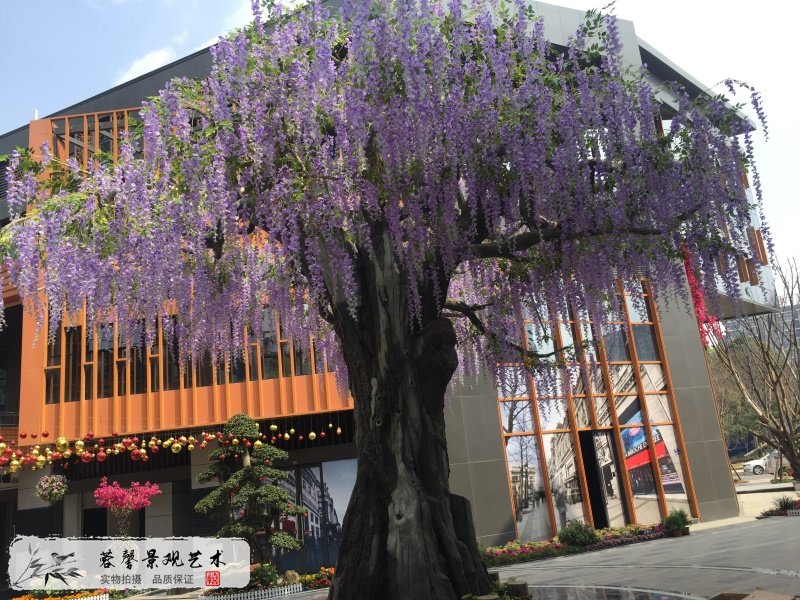 仿真豆花树大树