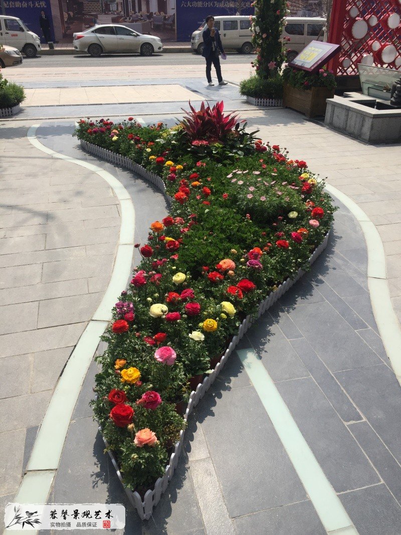 楼梯花艺软装