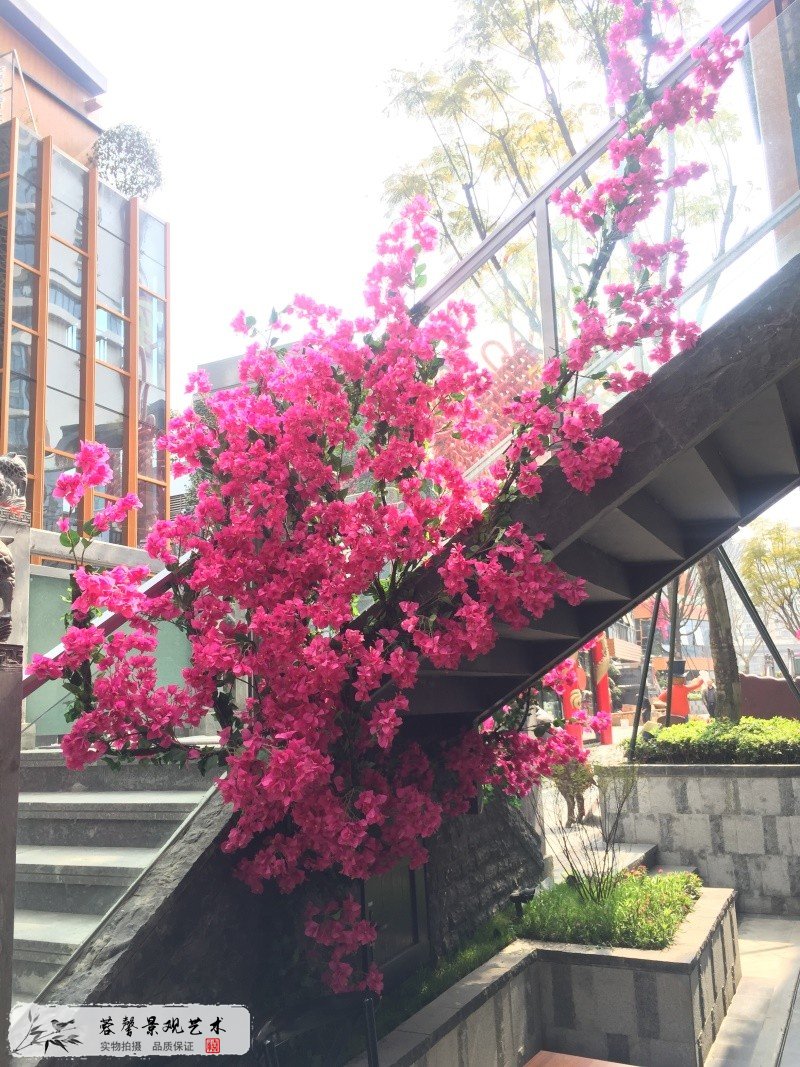 楼梯花艺软装