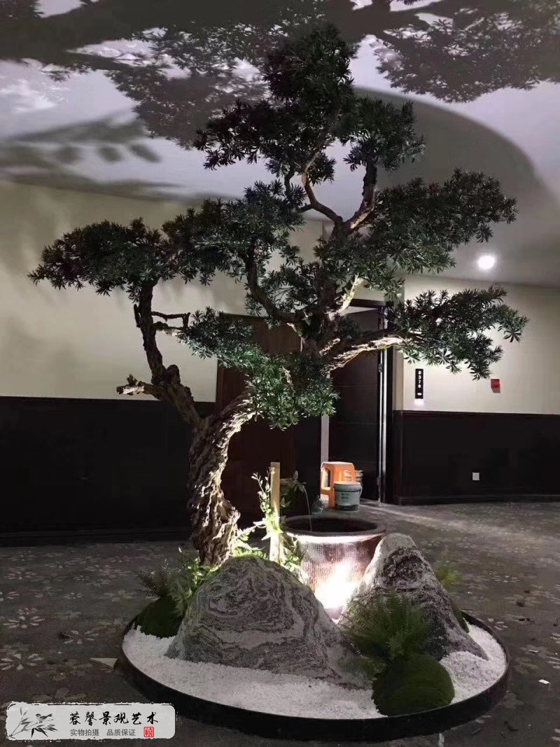 室内仿真迎客松景观
