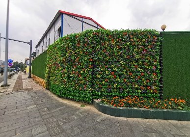 室外围挡仿真绿植墙