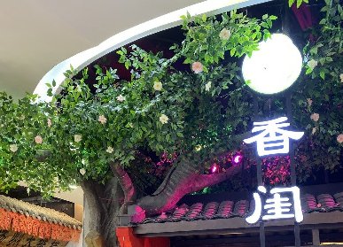 植物主题餐饮包间