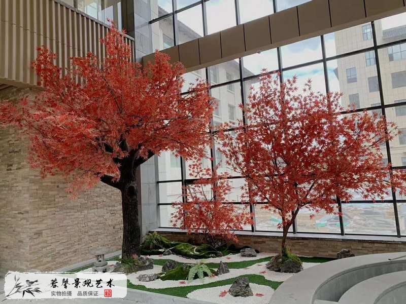 仿真红枫树独立造景景观