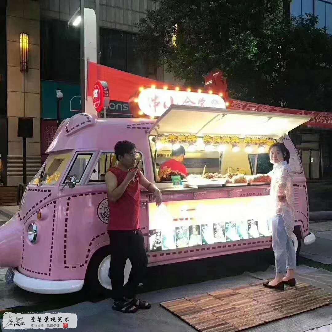 串串玻璃钢餐车