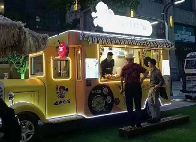 快餐玻璃钢餐车