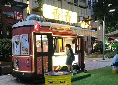 麻辣烫玻璃钢餐车