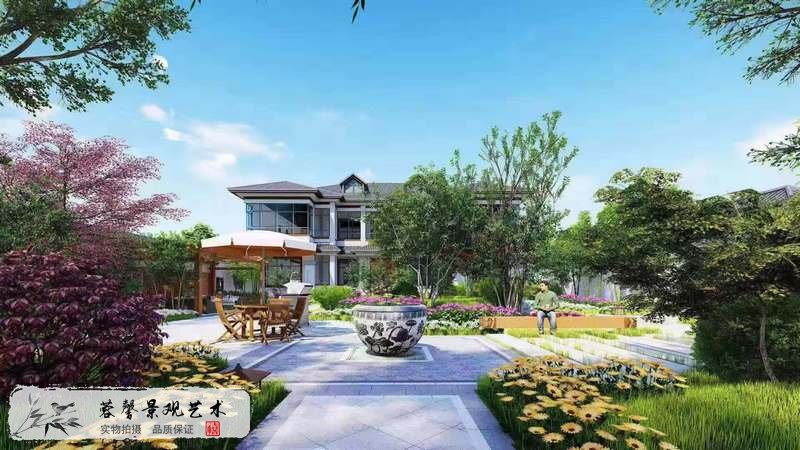 别墅庭院效果图